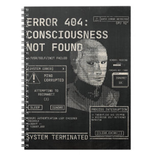 Caderno Espiral Esvaziado - Desenho de Streetwear Tecno-Brutalist