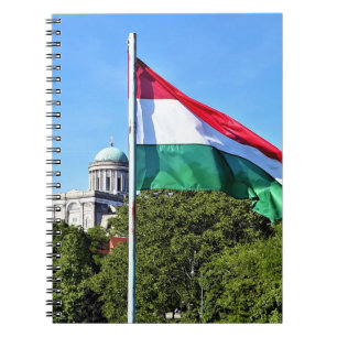 Caderno Espiral Esztergom Basilica e Bandeira Húngara