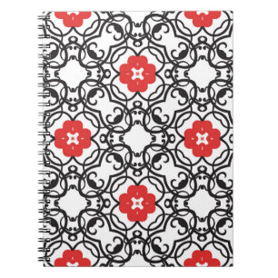 Caderno Espiral Eterno Floral Vintage: Clássico sem costura