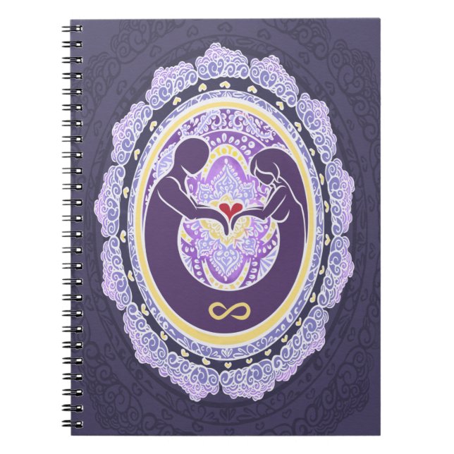 Caderno Espiral Eterno Love Mandala (Frente)
