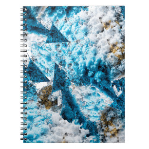 Caderno Espiral Ethereal Velocity: Geometric Cloud & Arrow Fusion