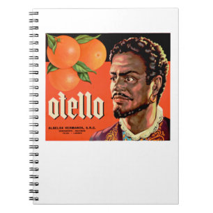 Caderno Espiral Etiqueta Laranja Otello