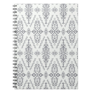 Caderno Espiral Étnica Boho: Trendy-Drawn Manuscrito.