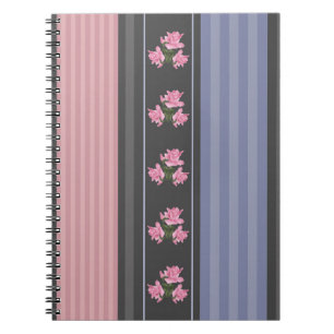Caderno Espiral étnico, listrado, retalhamento