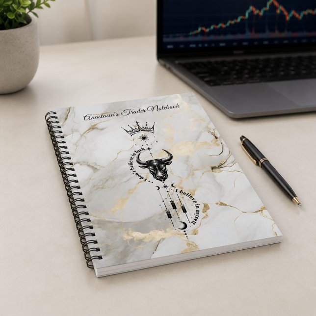 Caderno Espiral Eu Acredito em Mim Mesmo trader premium (Image shown for illustration purposes only.)
