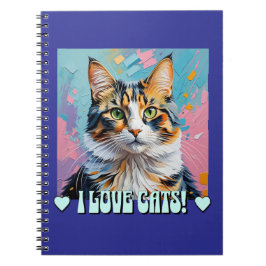 Caderno Espiral Eu Adoro Gatos!