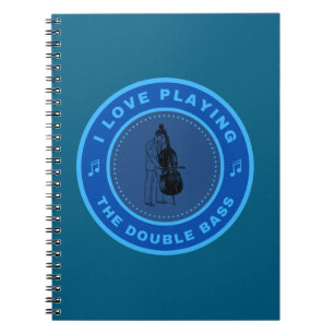 Caderno Espiral Eu adoro jogar o Duplo Bass