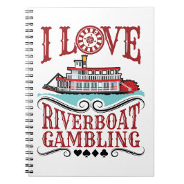 Caderno Espiral Eu Adoro Jogo Riverboat