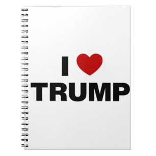 Caderno Espiral Eu Adoro Trump