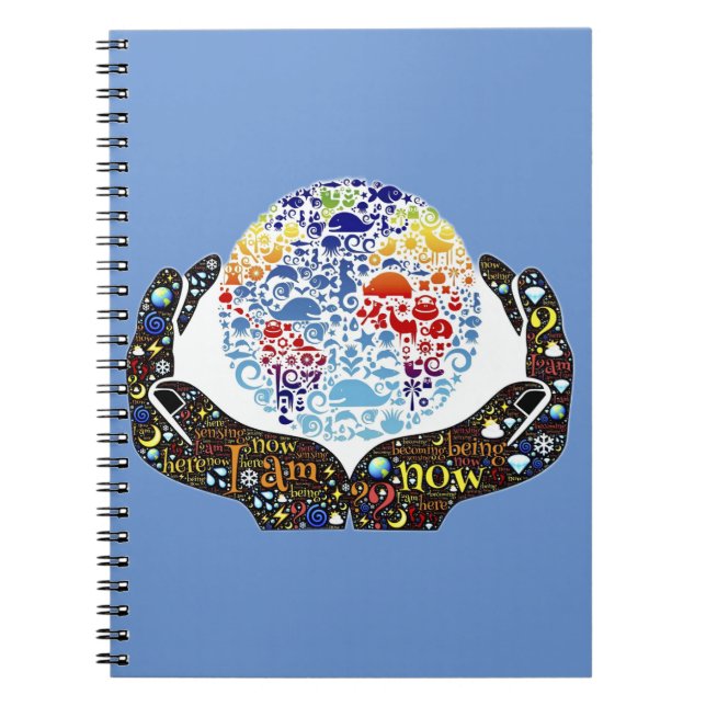 Caderno Espiral Eu Agora Sou Uma Arte De Palavras Inspiradora (Frente)