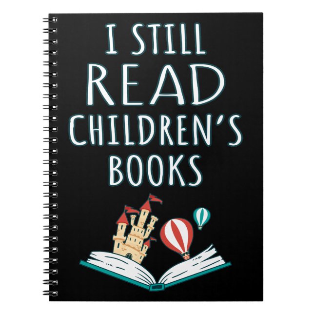 Caderno Espiral Eu Ainda Leio Livros Infantis II (Frente)