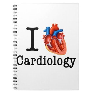 Caderno Espiral Eu amo a cardiologia
