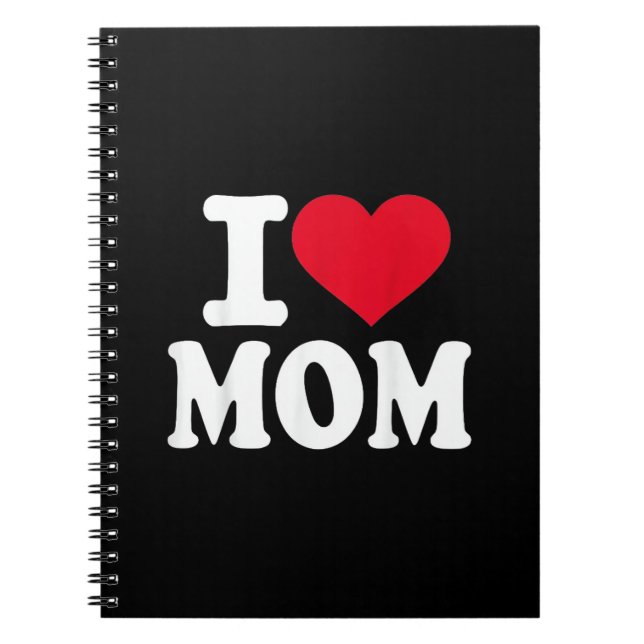 Caderno Espiral Eu Amo a Mamãe (Frente)