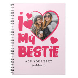 Caderno Espiral Eu Amo A Minha Melhor Foto Personalizada De Design