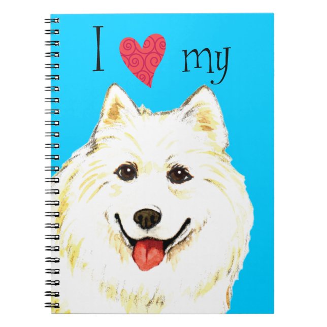 Caderno Espiral Eu Amo a minha Samoia (Frente)