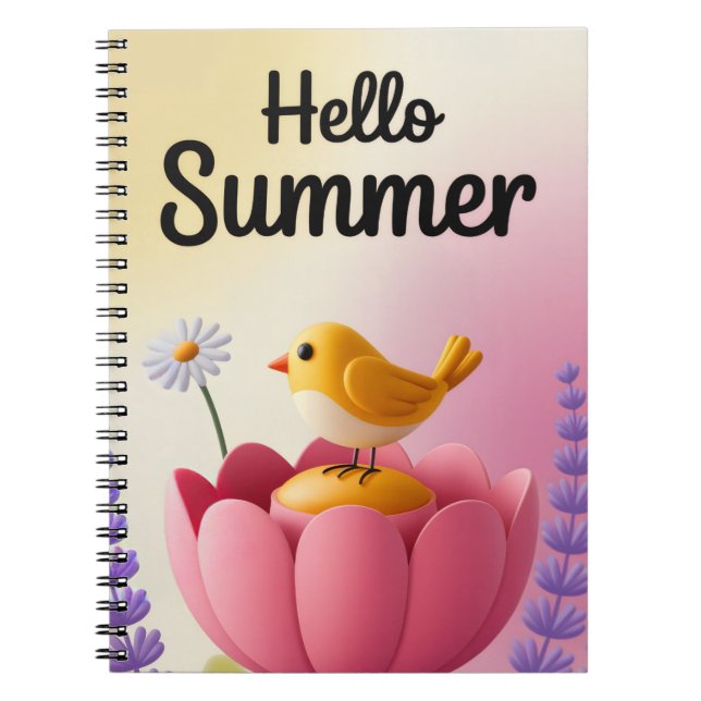 Caderno Espiral Eu amo a natureza  (Frente)