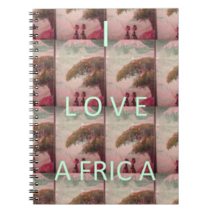 Caderno Espiral Eu Amo África Hakuna Matata Kilimanjaro Montanha A