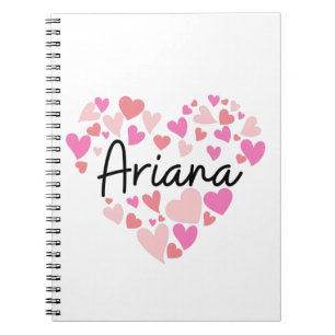Caderno Espiral Eu amo Ariana