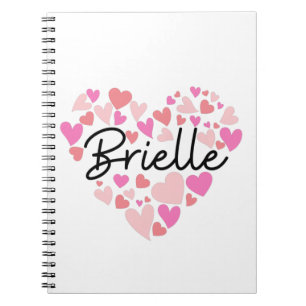 Caderno Espiral Eu amo Brielle