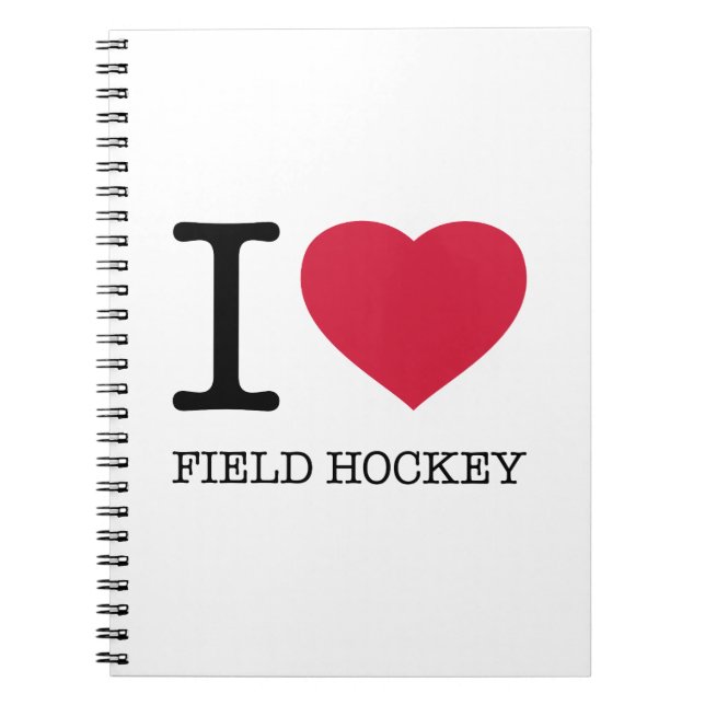 CADERNO ESPIRAL EU AMO CAMPO HOCKEY (Frente)