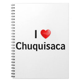 Caderno Espiral Eu amo Chuquisaca
