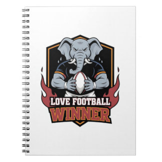 Caderno Espiral Eu amo futebol