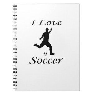 Caderno Espiral Eu Amo Futebol