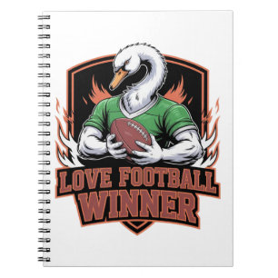 Caderno Espiral Eu amo futebol