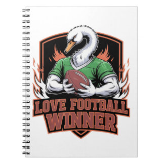 Caderno Espiral Eu amo futebol