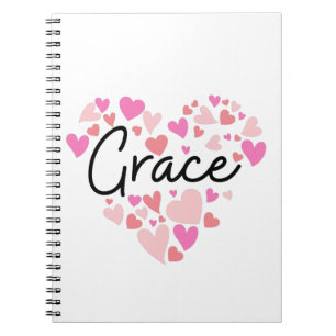 Caderno Espiral Eu amo Grace
