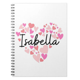 Caderno Espiral Eu amo Isabella