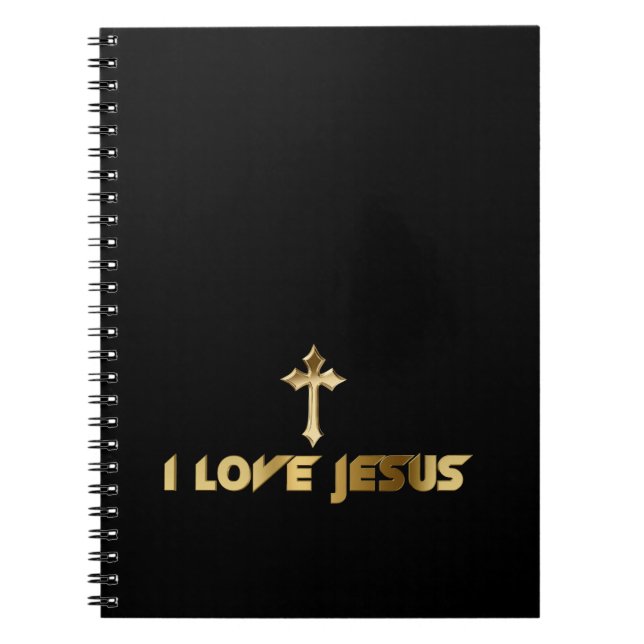 Caderno Espiral Eu amo Jesus (Frente)