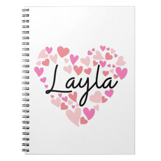 Caderno Espiral Eu amo Layla