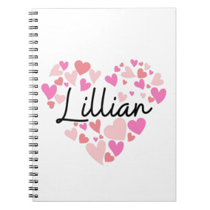 Caderno Espiral Eu amo Lillian