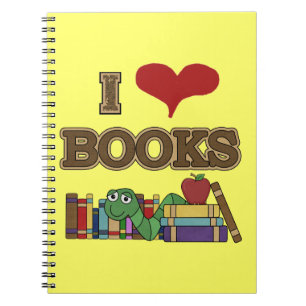 Caderno Espiral Eu amo livros
