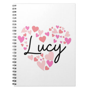 Caderno Espiral Eu amo Lucy