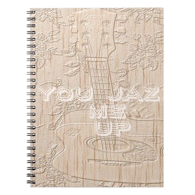 Caderno Espiral Eu amo madeira ficando marrom Hakuna Matata (Frente)