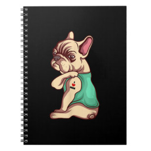 Caderno Espiral Eu Amo Mamãe Tatuagem Sobre O Engraçado Dão De Bul