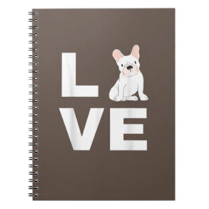 Caderno Espiral Eu Amo Meu Bolinho Francês Francês Cachorro-Grande