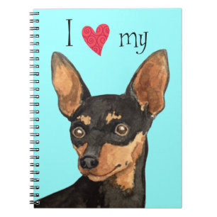 Caderno Espiral Eu amo meu Pin Min