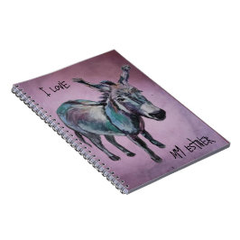 Caderno Espiral Eu amo meu púrpura da Esther