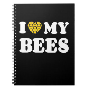 Caderno Espiral Eu Amo Minhas Abelhas