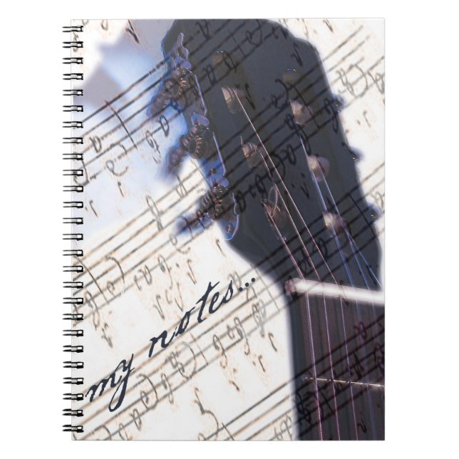 Caderno Espiral Eu Amo Música - Notebook (Frente)