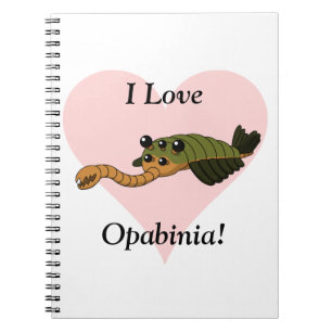 Caderno Espiral Eu amo Opabinia!