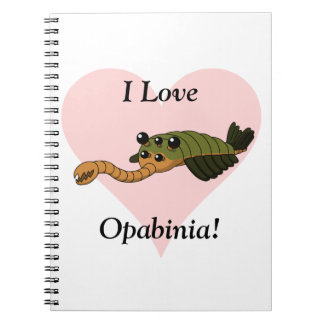 Caderno Espiral Eu amo Opabinia!