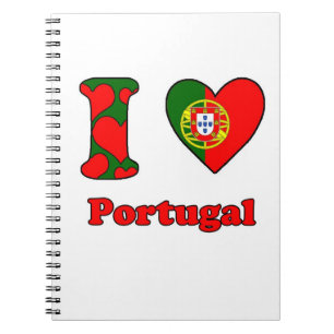 Caderno Espiral Eu amo Portugal