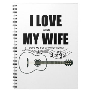 Caderno Espiral Eu Amo Quando Minha Esposa Me Vamos Comprar Outro