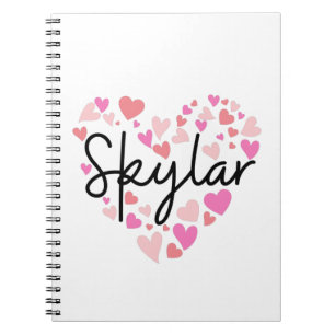 Caderno Espiral Eu amo Skylar