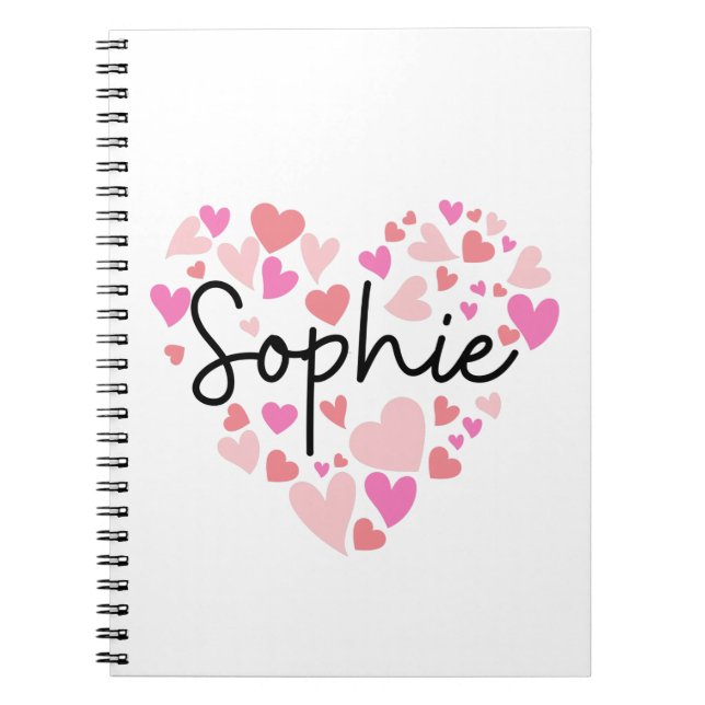 Caderno Espiral Eu amo Sophie (Frente)