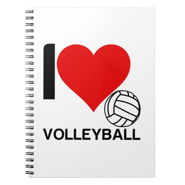 CADERNO ESPIRAL EU AMO VOLLEYBALL (Frente)